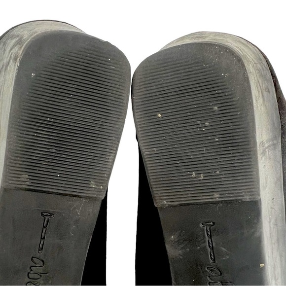 Abella Black Wedge Brelonna Bow Pump Heels Size 7 Women's - Picture 10 of 10